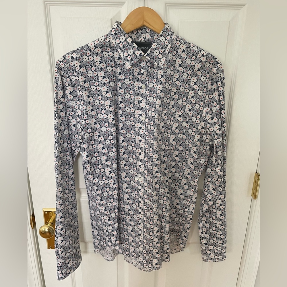 Perfect condition bonobos flower dress shirt